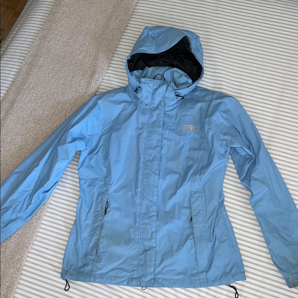 The North Face Sky Blue Hooded Windbreaker